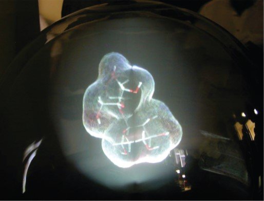 Hands holding a Nintendo 3DS, an autostereoscopic handheld device using a lenticular lens array.